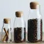Transparent Glass Jar Cup Seasoning Canister with Cork Stopper,Cookie Candy Spice Tea Cereal Storage Cans (300ML(3pc)) Transparent Glass Jar Cup Seasoning Canister with Cork Stopper,Cookie Candy Spice Tea Cereal Storage Cans (300ML(3pc))