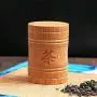 2pcs Bamboo Tea Canister, Portable Tea Lettering 2pcs Bamboo Tea Canister, Portable Tea Lettering