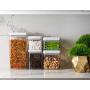BREVER 5-PC AirTight Push Pop Food Storage Container Set Value Pack - Cereal, Flour, Sugar, Pasta, Rice - 100% BPA FREE, 5 Yr Warranty
