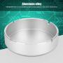 Tangxi Round Aluminum Alloy Storage Box 4.33 x 4.33 x 1.38 in Round Storage Jars Containers for Screw Battery Candy Toy Snacks Cosmetics(Silver)