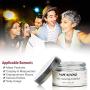 MOFAJANG Silver Grey Hair Wax Pomades 4.23 oz - Natural Hair Coloring Wax Material Disposable Hair Styling Clays Ash for Cosplay, Party (Silver Grey)