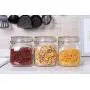 ComSaf Airtight Glass Canister Set of 3 with Lids 34oz Food Storage Jar Square - Storage Container with Clear Preserving Seal Wire Clip Fastening for Kitchen Canning Cereal,Pasta,Sugar,Beans,Spice ComSaf Airtight Glass Canister Set of 3 with Lids 34oz Food Storage Jar Square - Storage Container with Clear Preserving Seal Wire Clip Fastening for Kitchen Canning Cereal,Pasta,Sugar,Beans,Spice