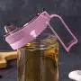 Kitchen Food Storage Jar Airtight Food Storage Kitchen Glass Jar Moisture-Proof Home Multi-Purpose Jam Bottle Cruet Glass Oil Bottle Oil Bottle Vinegar Bottle, (Color : 650ml Purple)