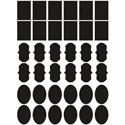 36 PCS 3 Style Removable Stick Chalkboard Labels Stickers for Kitchen Pantry Mason Jars Wine Glasses Wedding Decoration 36 PCS 3 Style Removable Stick Chalkboard Labels Stickers for Kitchen Pantry Mason Jars Wine Glasses Wedding Decoration