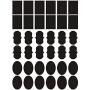 36 PCS 3 Style Removable Stick Chalkboard Labels Stickers for Kitchen Pantry Mason Jars Wine Glasses Wedding Decoration