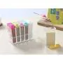 Daycount Spice Shaker Containers, Shaker Jars Seasoning Box with 6 Clear Condiment Jars Storage Organizer with Lids