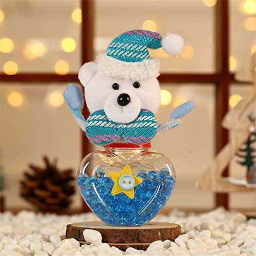 Christmas Candy Storage Can Xmax Santa Deer Decorate Home Child Gift Cookies Food Storage Jar