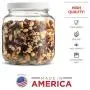 64 oz - 2 Quart Glasmachtig (4er Pack) - Weite Öffnung, Kunststoff-Airtight Deckel, USDA-Zugelassen, BPA-frei, Geschirrspülergeeignet für Fermentieren, Sonnen Tee, Kombucha, Trocken Lebensmittel Lagerung, Klar