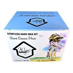 Wax at Home Microwavable White Tea Cream Stripless Wax Kit 8.45 Ounces by Wax Necessities Waxness