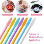 8 Pieces Silicone Stir Stick Facial Mask Stirring Rods Mud Mask Applicator Cosmetic Mask Tools for Facial Mask Mixing and Application, DIY Crafts