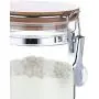 Glas Lebensmittelbehälter Haushaltsvorratsbehälter mit Deckel für Gewürze, Pâtisserie, Lebensmittel, Tee, Kaffee, Zucker – Glasbehälter (800ml)