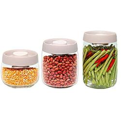 Glass Sealed Jars, Kitchen Household Grain Containers, Storage Spices/Oatmeal/Beans/Coffee Beans