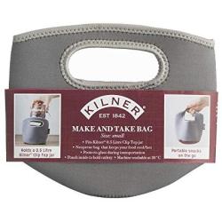 Kilner 0025.882 Make and Take Small Carry Bag for 0.5 Litre Clip Top Jars, Neoprene, Grey, 2.5 x 21 x 18 cm