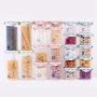 Home Kitchen Sealed Container Airtight Fridge Bottle Scale Storage Box Grain Beans Rice Grain Cereal Snack Jar Dried Fruit Cans,240ml,Pink