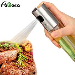 | Storage Bottles & Jars | Oil Spray Bottle Pump Glass Olive Oil Sprayer Cooking Stainless Steel Oil Pot Leak|proof Drops Oil Dispenser BBQ Kitchen Tool | by HUDITOOLS | 1 PCs