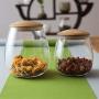 Mason Jar Spices Glass Jars With Lid Sealed Kitchen Storage Bottle Coffee Sugar Bulk Container Candy Cans 600ML