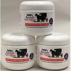 Smiths Amish Foot Cream Deep Soothing, Calming to Feet and Legs 3 Pack
