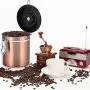Edelstahl Kaffeebestellern, 1,5 L, 304, luftdicht, Goldfarben