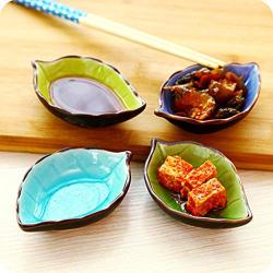 JUSTDOLIFE Sauce Dish Mini Dish Assorted Cute Ceramic Japanese Style Dinnerware Tabletop Serving Trays for Parties