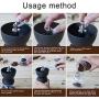 ZHCSS Manual Coffee Grinder with Ceramic Burrs Coffee Container Stainless Steel Handle and Silicon Cove with Storage Jar Quiet and Portable, Manual Grinding Machine