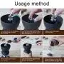 ZHCSS Manual Coffee Grinder with Ceramic Burrs Coffee Container Stainless Steel Handle and Silicon Cove with Storage Jar Quiet and Portable, Manual Grinding Machine