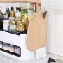 ZTT Multifunctional Kitchen Rack Set Combination Knife Holder Kitchen Storage Rack Spice Jar Storage Box,B
