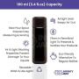 Infinity Jars 100ml (3.4 fl oz) Black Ultraviolet Glass Slow Pour Bottle