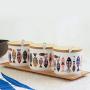 Porcelain condiment jar,Small spice jars Ceramic seasoning pot Ceramic food storage jar Ceramic sugar jar-A