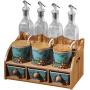 Mini Spice Jars Ceramic Spice Box Set Creative Home European Double Layer Spice Jar