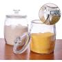 Glass Sealed Jars, Kitchen Household Cereal Containers, Storage Spices/Oatmeal/Beans/Rice