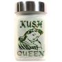 Twisted420Glass Kush Queen Stash Jar - Smell Resistant with Airtight Seal, Perfect Size Xmas Gifts & Herb Storage