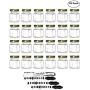 Hexagon Glass Jars by Nellam - 6oz, 24 Pack. Includes 48 Chalk Sticker Labels and 2x Chalk Pen. DIY Jars for Canning, Party Favors, Jams, Sauces, Herbs, Spices. (Gold Lid - 24 Pcs)