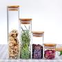 Transparent Glass Jars Seal Jars Grains Storage Bottles Spice Jar Kitchen Storage Cans Kitchen Storage Organization,Zg-B3-6.5X18