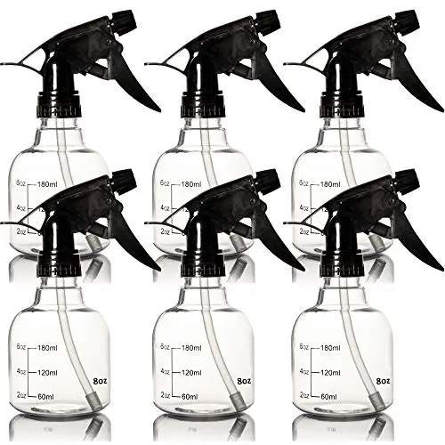 Bouteilles en plastique vides Youngever 6 Pack, 8 oz pour produits capillaires et nettoyants. Bouteilles en plastique vides Youngever 6 Pack, 8 oz pour produits capillaires et nettoyants.