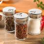 Kitchen Spice Storage Bottle Jars Spice Bottle Seasoning Box Transparent PP Salt Pepper Cumin Powder Box Kitchen Gadgets Tools,Size 1