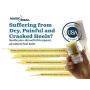 Magic Heal Cracked Heel Balm For Cracked Heels - Dry Feet Lotion to Soothe, Moisturize & Beautify Your Painful Dry Foot Skin - Includes Bonus Foot File - Amazing, Fast Results, No Mess Application