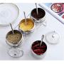 Mini Spice Jars Stainless steel seasoning jar set household kitchen supplies