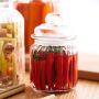 Kitchen Food Storage Jar Airtight Food Storage Kitchen Glass Jar Moisture-Proof Home Multi-Purpose Jam Bottle Cruet Glass Jar Jam Bottle Storage Tank (Color : 950ml)