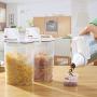 Plastic Kitchen Square Food Storage Containers Canister Grain Storage Tanks Food Storage Jar Airtight Food Storage Containers-rbenhe