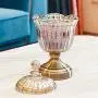 WD European Ornament Crystal Glass Transparent Storage Jar Candy Jar With Cover Small Ornaments