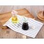 JUSTDOLIFE Oil Dispenser Bottle Fashion Non-leak Glass Cruet for Oil Vinegar Kitchen Multi-function Storage
