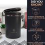 Coffee Canister - Large 22oz Airtight Coffee Container for Storage with Date Dial and Release Valve - Fresher Coffee Bean for longer and Extra coffee accessories Scoop (Simple Grey)