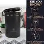 Coffee Canister - Large 22oz Airtight Coffee Container for Storage with Date Dial and Release Valve - Fresher Coffee Bean for longer and Extra coffee accessories Scoop (Simple Grey)