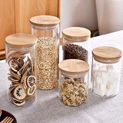 Glass Sealed Jars, Moisture-Proof Kitchen Food Containers, Storage Spices/Coffee Beans/Oatmeal/Pasta