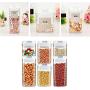 Dyrabrest Airtight Food Storage Container Set 6pcs Seal storage jar Durable Plastic BPA-Free for Food Liquid Dried Fruit Storage Container