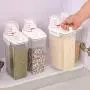 Qjoy Multifunktionale Getreidespeicherbehälter, 2L Kunststoff-Müsli-Auffahrbehälter, Küchen-Getreide-Reisbehälter