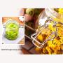 YTF-Glass kimchi jar, large storage tank, lead-free covered transparent storage tank