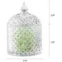 Bocal ComSaf en Verre avec Couvercle, Bol Décoratif pour Bonbons, Récipient de Conservation en Cristal, Ensemble de 1 (Diamètre : 3,7 Pouces) Bocal ComSaf en Verre avec Couvercle, Bol Décoratif pour Bonbons, Récipient de Conservation en Cristal, Ensemble de 1 (Diamètre : 3,7 Pouces)
