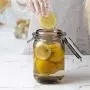 Glasbehälter für Mason Jars, Glashaue mit Deckeln für Trinken und Aufbewahrung, wiederverwendbarer Behälter für Saft, Milch, Großküchenutensilien, Kaffee, Tee, Snacks, runde Glashaue (Farbe: Kaffee, Größe: 500ml)