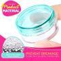 Sample Container, HNYYZL 5 Gram Empty Plastic Cosmetic Pot Jars for Eye Shadow Nails Powder Jewelry Cosmetic Lip Balm Lip Gloss Cream Lotion(10 colors, 100 Pcs)